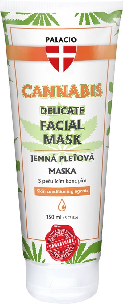 Palacio Cannabis Gezichtsmasker – Hennepolie & kruidenextracten – Hydraterend, kalmerend en verzorgend voor alle huidtypes – 150 ml