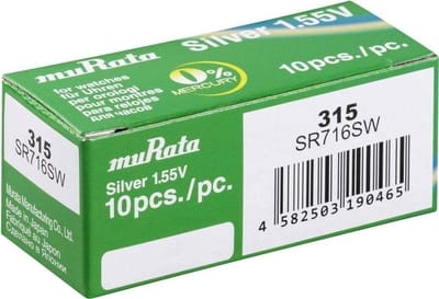 Zilveroxide Knoopcel Batterijen (10 stuks) - 1.55V en 23 mAh - Universele Horloge Batterij