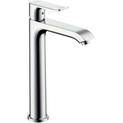 Hansgrohe Metris 1 greeps wastafelkraan - 200 met trekwaste - hoogglans chroom