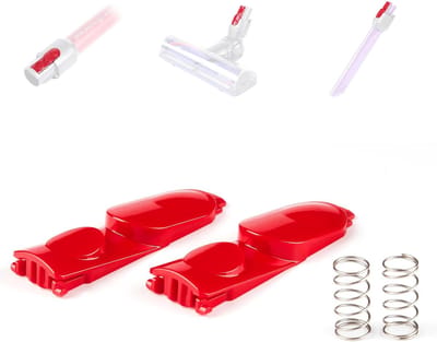 2-pack reinigingskop clip vergrendelknop, Geschikt voor Dyson V7 V8 V10 V11 V15 stofzuiger verlengstang clip knop, stangbuis met veer/verlichtingstool knop