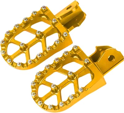 Motorfiets Voetsteunen - Fietspegs Upgrade - Verbeterde Rijervaring - Universele Pasvorm - 129 x 57 cm - Goud