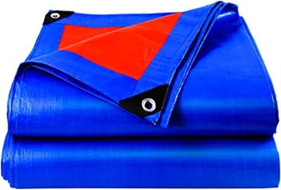 Waterdicht Afdekzeil - Beschermhoes Zeil - Goederen Afdekken - Versterkte Randen - 260x310cm - Blauw