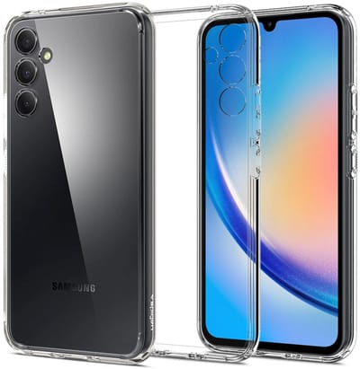 Spigen Ultra Hybrid Hoesje Geschikt voor Samsung Galaxy A34 Back Cover Transparant