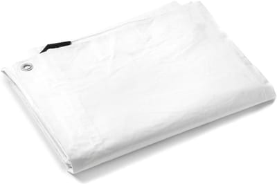 Afdekzeil PVC - Beschermzeil Waterdicht - Buiten Beschermen - UV Behandeld - 8 x 10 m - Wit