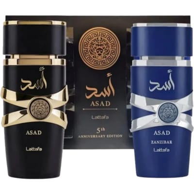 Lattafa Asad 5th Anniversary Giftset 2 pcs - Asad 100 ml + Zanzibar 100 ml EDP