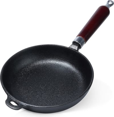 Koekenpan Gietijzeren CAST LINE 20 cm - Multifunctionele Pan voor Vlees - Groenten