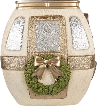 Clayre & Eef Kerstdecoratie met LED-verlichting 47x48x51 cm Wit Metaal