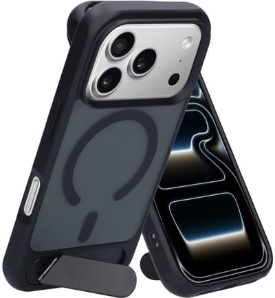 Mobiparts hoesje geschikt voor Apple iPhone 17 Pro - Hardcover - MagSafe - Zwart Transparant