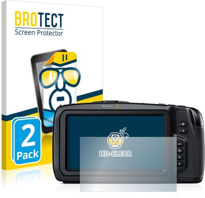 BROTECT - Screenprotector voor Blackmagic Pocket Cinema Camera 6K - Folie Beschermfolie transparant 2 Stuks