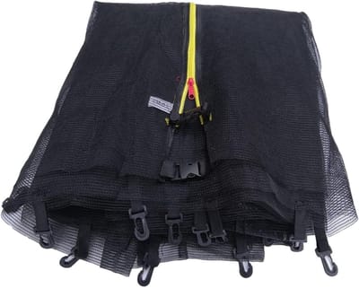 Trampoline Veiligheidsnet - Springnet - Veilig Springen - Ademend Nylon Materiaal - 24 Meter - Zwart