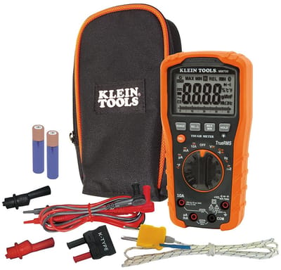 Digitale multimeter - Elektrische tester - Spanning meten - TRMS technologie - 1000 V - Zwart Oranje