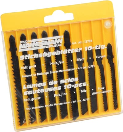 Zagen Bladen - Decoupeerzaag Accessoires - Houtbewerking - 10 Delige Set - Standaard - Zwart