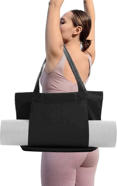 Unyqoos® Ruime en canvas sporttas voor dames met opbergmogelijkheden