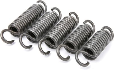 Trekveren - Dubbele haak - Mechanische toepassingen - Veerstaal constructie - 1.4x14x55 mm - Zilverkleurig