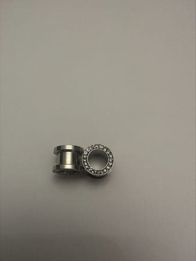 Glas strass Oor tunnel expander 10 mm | Make up | Parfum | Moederdag | Verjaardagscadeau| Cadeautje| Valentijnsdag| Kado | sieraden | vaderdag | oorbellen | oorsieraden