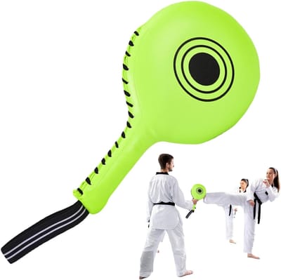 Bokspaddel - Slagdoelkussen Kickboksen - Vechtsport Training - Comfortabele Demping - 36 x 20 x 5 cm - Groen