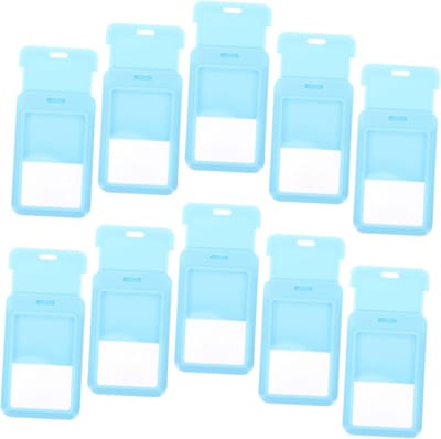 Kaarthouder Hoesjes - Badge Houders - Identificatie Bescherming - Hard Plastic Materiaal - 11 x 6.8 cm - Hemelsblauw