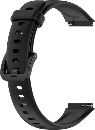 Siliconen bandje - geschikt voor Huawei Band 7 - zwart