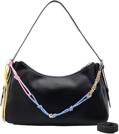 SEIDENFELT MANUFAKTUR schoudertas Deje Shoulderbag Black zwart
