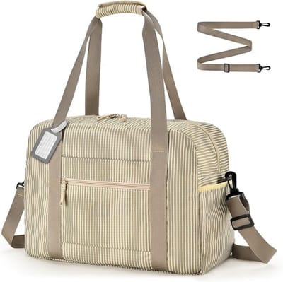 QORA® Reistas 40x30x20 - Reistas - Handbagage - Khaki - 25cm x 20cm x 40cm