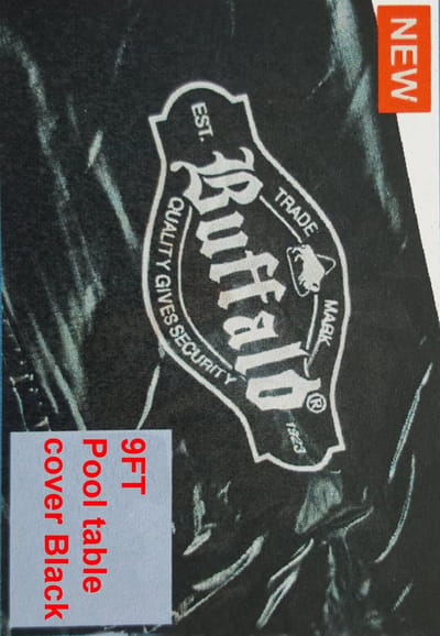 Buffalo pooltafel afdekhoes 9 ft zwart