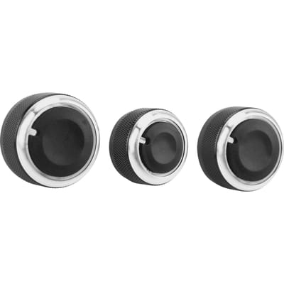 3 STuks Auto Airconditioning Schakelaarknop Verwarming Vervanging voor Bora Modellen vóór 2011 black