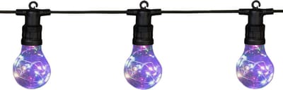 Buiten feestverlichting lichtsnoeren met gekleurde lampjes/bollampjes 10m - tuinverlichting - LED feestlampjes/sfeerverlichting