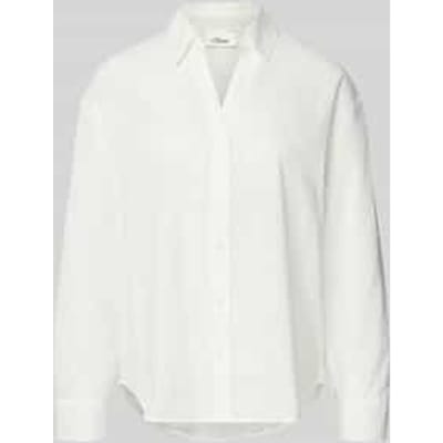 Relaxed fit Blouse met lange mouwen van puur katoen