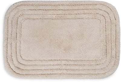 Yumeko badmat ovaal wit zand 60x90 - Biologisch & ecologisch