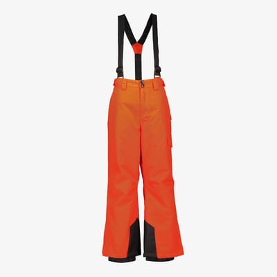 Mountain Peak kinder skibroek bretels 10000 mm waterkolom - Oranje - Maat 164