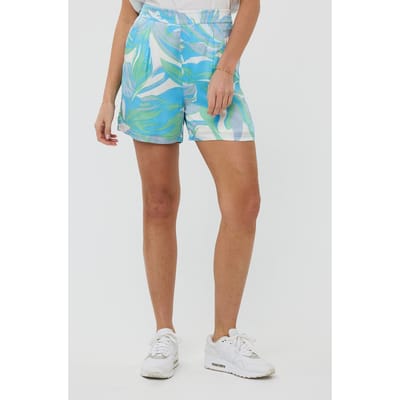 EsQualo Shorts Electric Waves Print Maat: 36 | Korte Broeken Outlet | Dames | Blauw