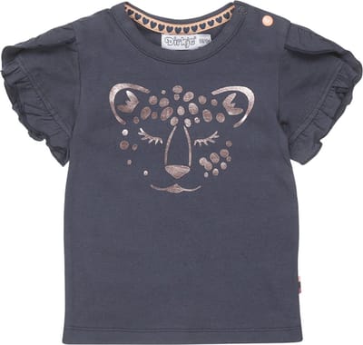 Dirkje-Girls T-shirt ss-Dark blue - maat 86