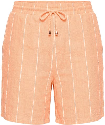 Studio Untold - Dames - Shorts wijde pijpen strepen structuur - Oranje - Maat 42
