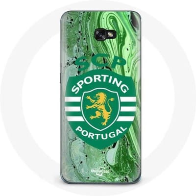 Coque - Maniacase - Samsung Galaxy A3 2017 - Souple - Noir - Sporting Portugal noir