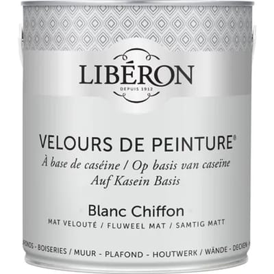 Liberon Velours De Peinture Muurverf - Mat - Blanc Chiffon - 2,5l