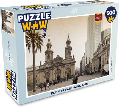 Puzzel Plein in Santiago, Chili - Legpuzzel - Puzzel 500 stukjes