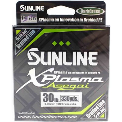 Sunline P.E Lijn Asegai Xplasma 330yds P.E 3 30lb Donkergroen (6940)