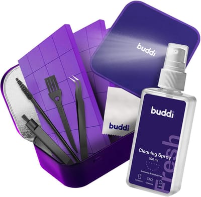 Buddi Fresh Complete Telefoon Schoonmaakset - Telefoon & Beeldscherm Schoonmaken - Met Spray, Doek en Reinigingstools