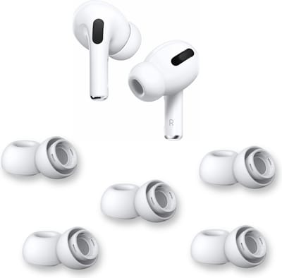 AirPods Pro Oordopjes Large Wit – 5 Paar (10 Stuks) – AirPods Pro Ear Tips Vervanging – Siliconen Oordopjes – Geschikt voor Apple AirPods Pro – Noise Cancelling