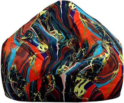 Zitzak hoes - Stoelhoes comfort - Ontspannen zitten - Zacht wasbaar materiaal - 70 x 80 cm - Rood