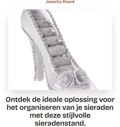 Dailygoods- Sieradenstandaard Lichtgewicht - Sieradenhouder voor Oorbellen/Kettingen/Armbanden - Compact Ontwerp - Hoogwaardige Materialen - Duurzaam en Milieuvriendelijk