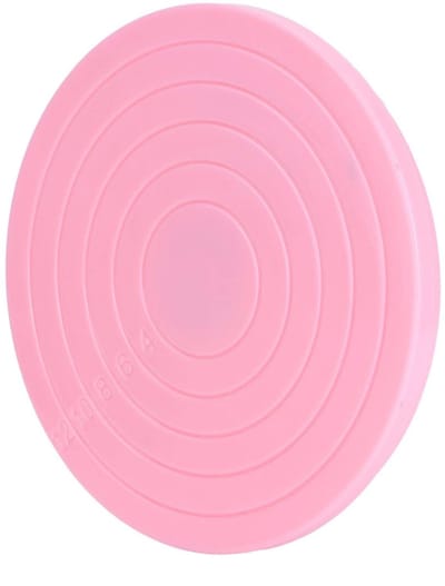 Dailygoods- Cake Draaitafel 360° - Mini Cake Draaitafel - Koekjes Decoreren - Keuken Bakken Tool - 2 Stuks - Antislip Basis - Taartdraaitafel