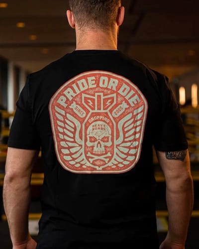 PRiDE oR DiE T-Shirt "DROPPING BOMBS" Katoen Zwart - XXXL