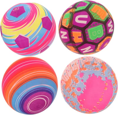 Opblaasbare Strandballen - Zomerballen Zwembadballen - Buiten Spelen - Fluorescerende Sterren - 23cm Diameter - Kleurrijk