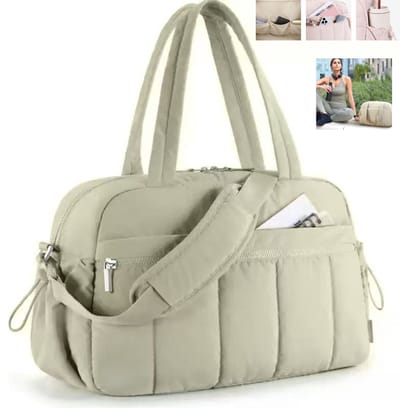 1 stuk – Sporttassen - Sporttas – Weekendtas voor dames – Handtas – Crossbodytas – Reistas – Waterdichte gymtas – Bagage – Compact & lichtgewicht – Stevig & duurzaam – Unisex – 41 x 18 x 29 cm - Groente