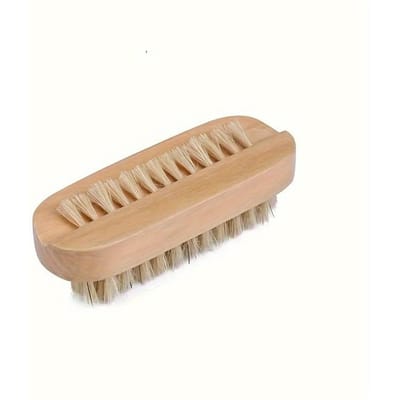 Brosse à ongles en bois naturel pour un nettoyage efficace des cuticules - Outil robuste pour le soin des ongles des mains et des pieds, parfait pour l'élimination de la poussière et la préparation de la manucure