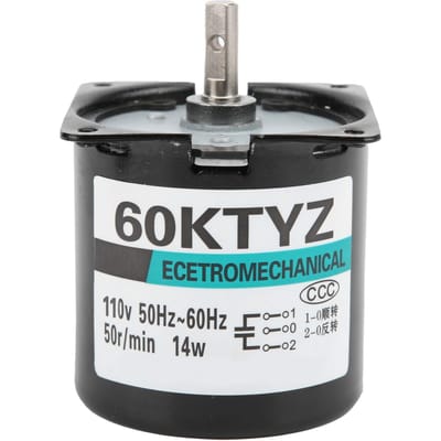 AC Synchrone Motor 14W 2-weg Hoge Torsie Permanente Magneet Centrale As Beugel