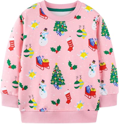 Comfortabel Sweatshirt voor Meisjes van 2-7 Jaar | Katoenen Lange Mouwen | Casual Sportieve Look met Schattige Print