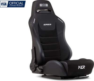 Next Level Racing - ERS3 Elite Verstelbare Racestoel - Ergonomisch - Leer & Race Suède - Zwart