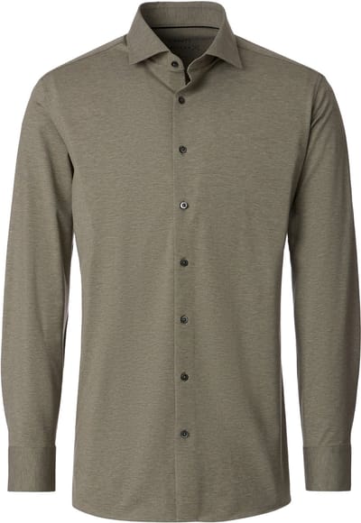 VENTI CASA MODA comfort fit overhemd - jersey - lichtgroen - Strijkvriendelijk - Boordmaat: 42
